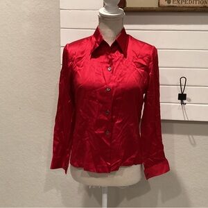 Hanh Satin Button Down Shirt
